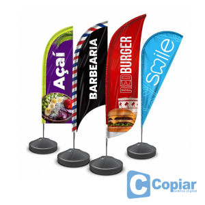 Fly Banner Microfibra 70x200 cm 4x4  Base preta 